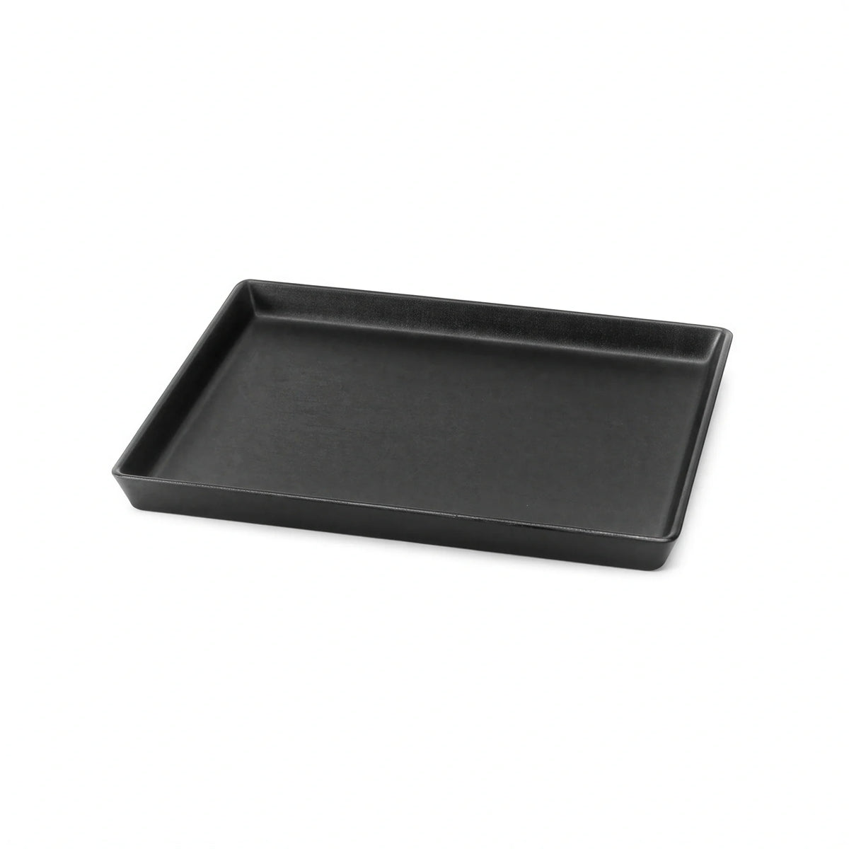 Steelite Delfin Supermarket Rectangular Melamine Display Tray — Black, 12″