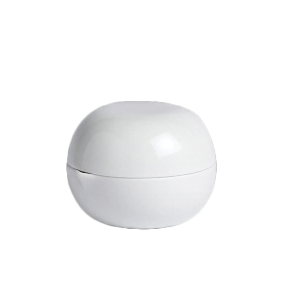 Patra Round Porcelain Butter/Oil Dish with Lid — 1.5 oz, 3″, Case of 24