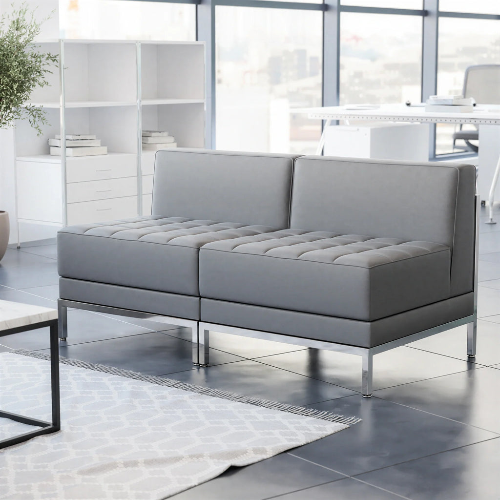 Imagination Modular Lounge Chairs — 2 Pieces, Gray