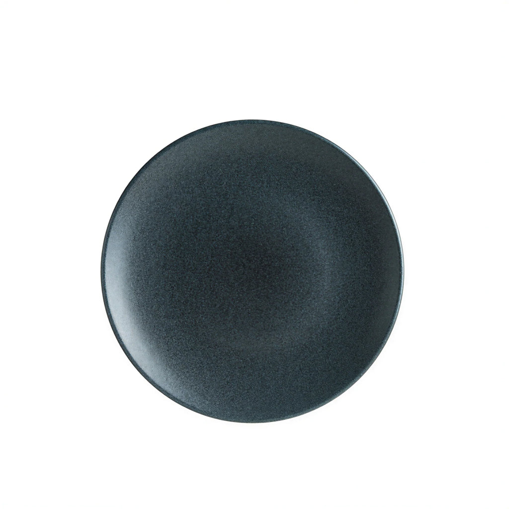 Bonna Gourmet Porcelain Plate — Graphite, 10⅝″, Set of 12