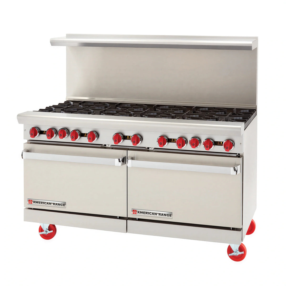 American Range Gas Range — 60″, 10 Burners & 2 Ovens