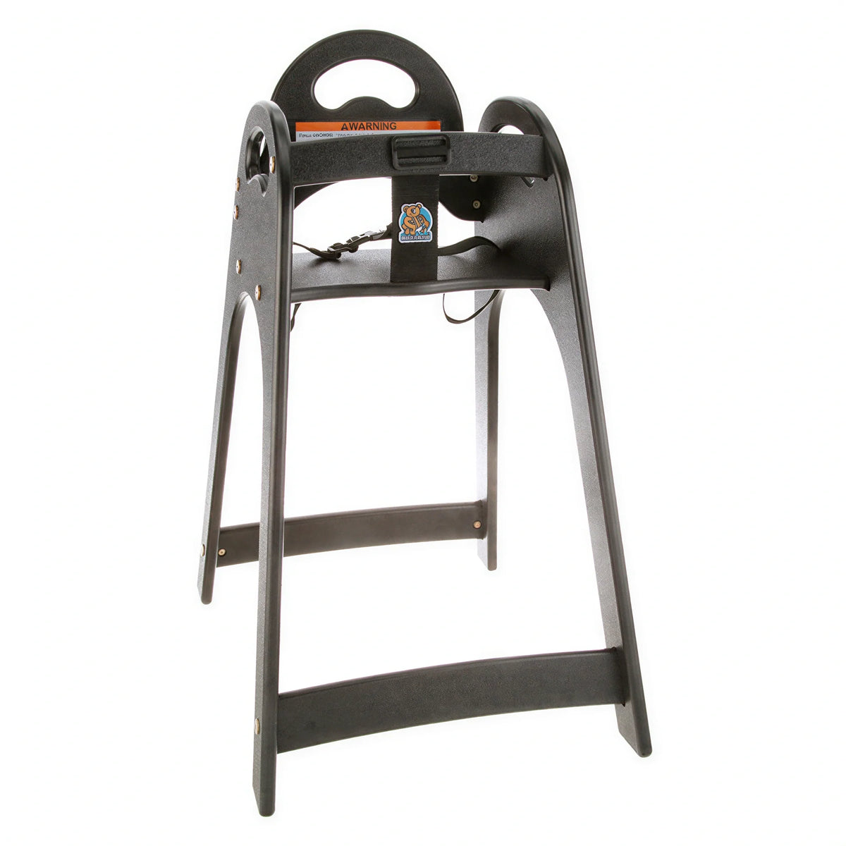 Plastic Restaurant High Chair — Black