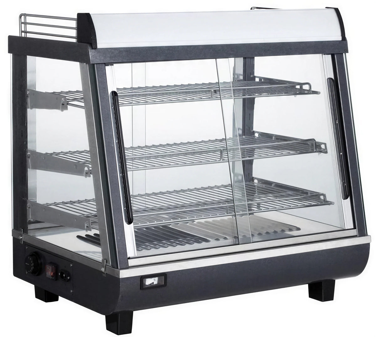 DoughXpress Heated Food Display — 27″, 3 Shelves