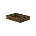 Dalebrook Willow Rectangular Brown Polywicker Fast Food Basket — 8-1/4″