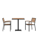 Square Patio Table & 2 Chairs — 30″