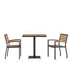 Square Patio Table & 2 Chairs — 30″