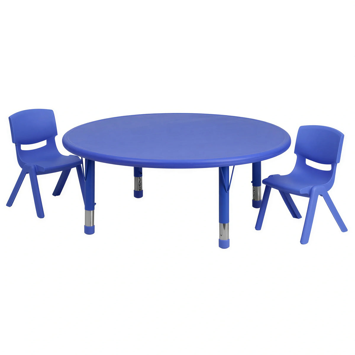 Round Activity Table & 2 Chairs — Blue