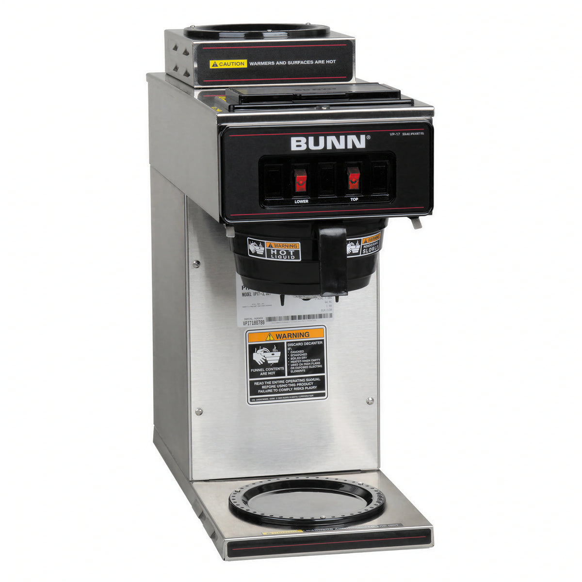 BUNN Pourover Coffee Maker — 2 Warmers