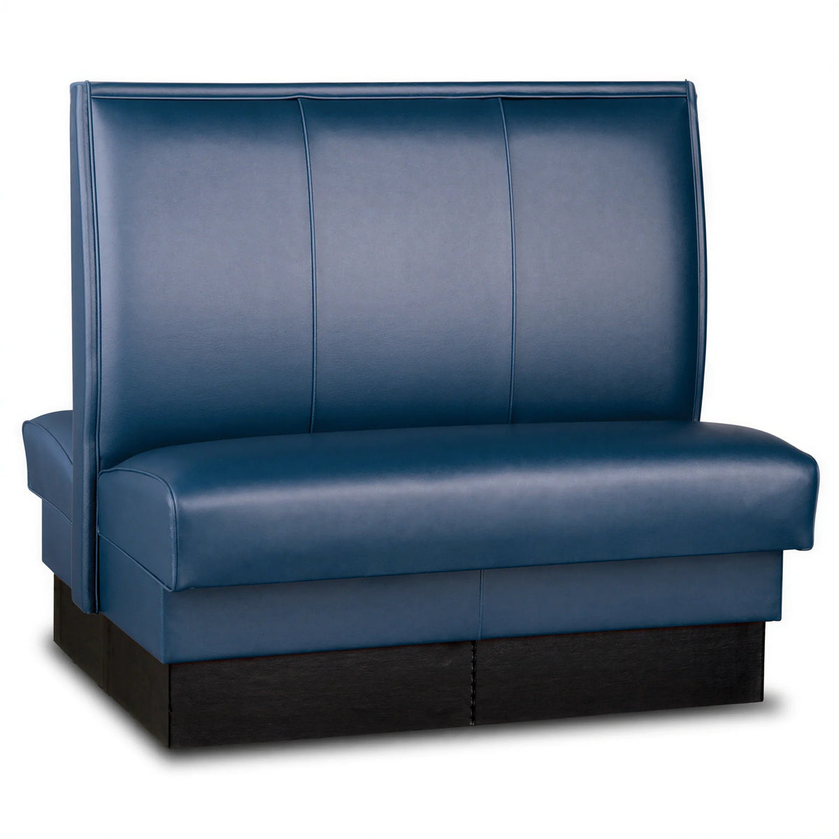 Upholstered Double Restaurant Booth — 48″ High, Custom Length