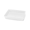 Steelite Delfin Supermarket Rectangular Melamine Bowl — White, 3.25 qt, 12″
