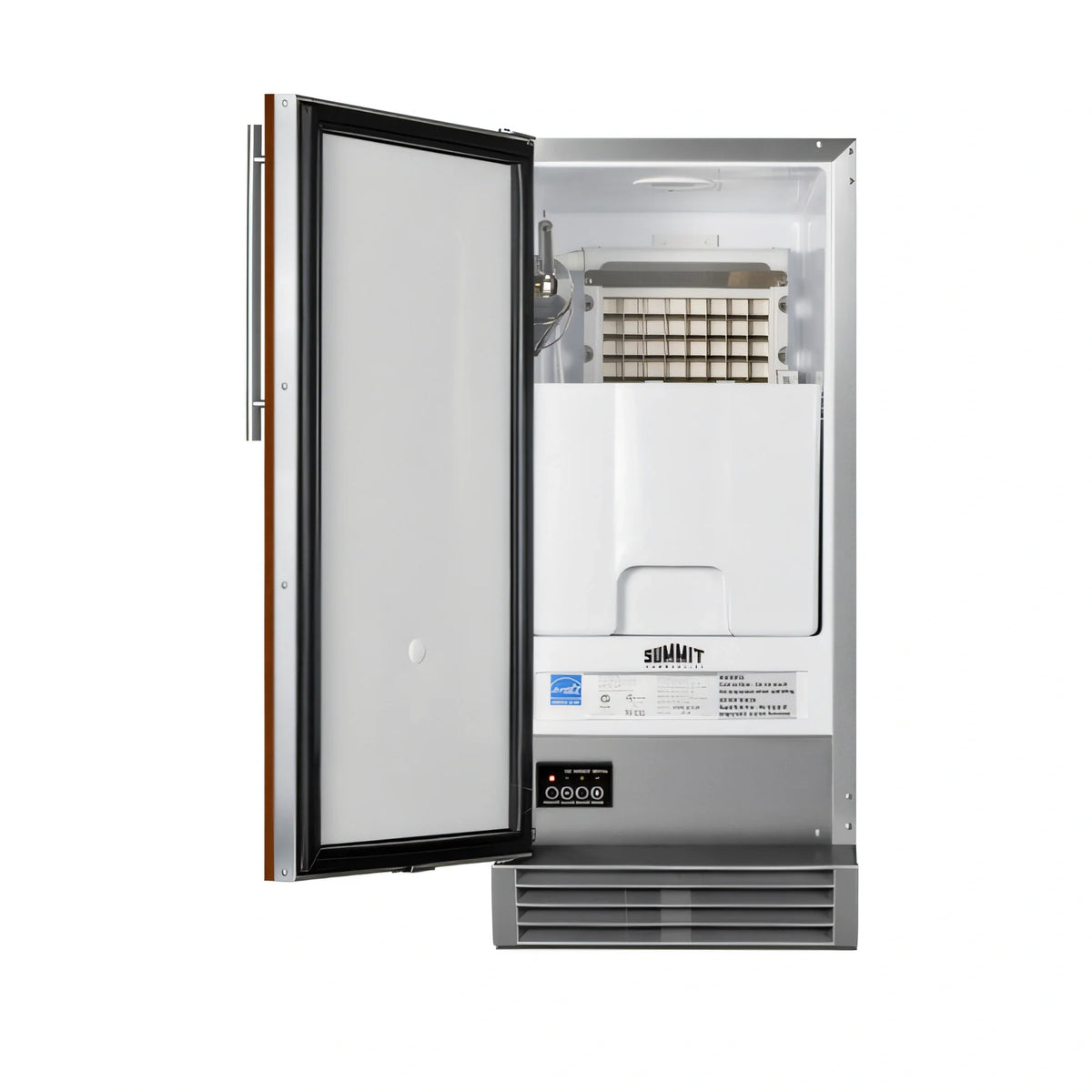 Summit Built-In Cube Ice Machine — 25 lb Bin