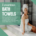 White bath towel