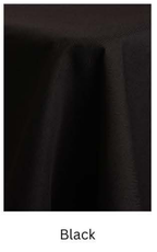 Cottenesse (Spun Poly) — Black fabric swatch