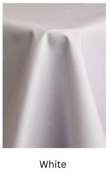 Cottenesse (Spun Poly) — White fabric swatch