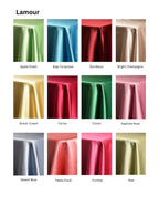 Lamour fabric and color chart, page 1 of 4