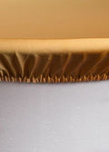 Metallic Gold spandex table cap fabric detail