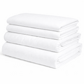 White microfiber sheet set