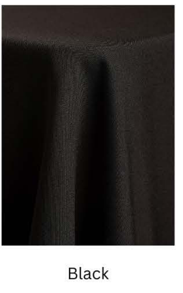 Poly Poplin — Black fabric swatch