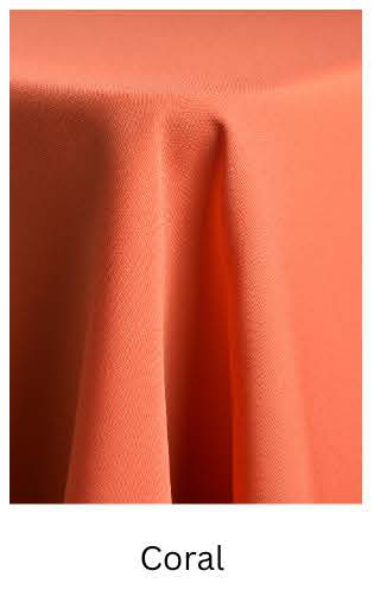 Poly Poplin — Coral fabric swatch