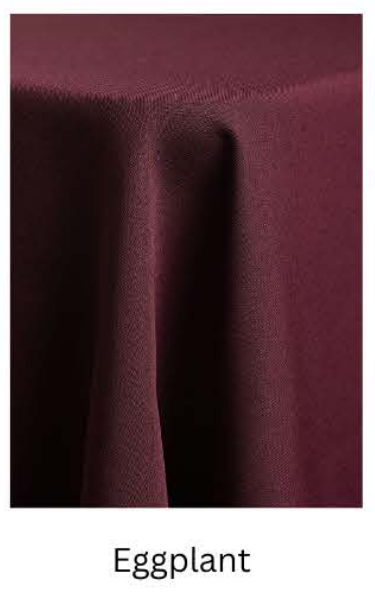 Poly Poplin — Eggplant fabric swatch