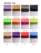 Spandex Caps fabric and color chart, page 2 of 3
