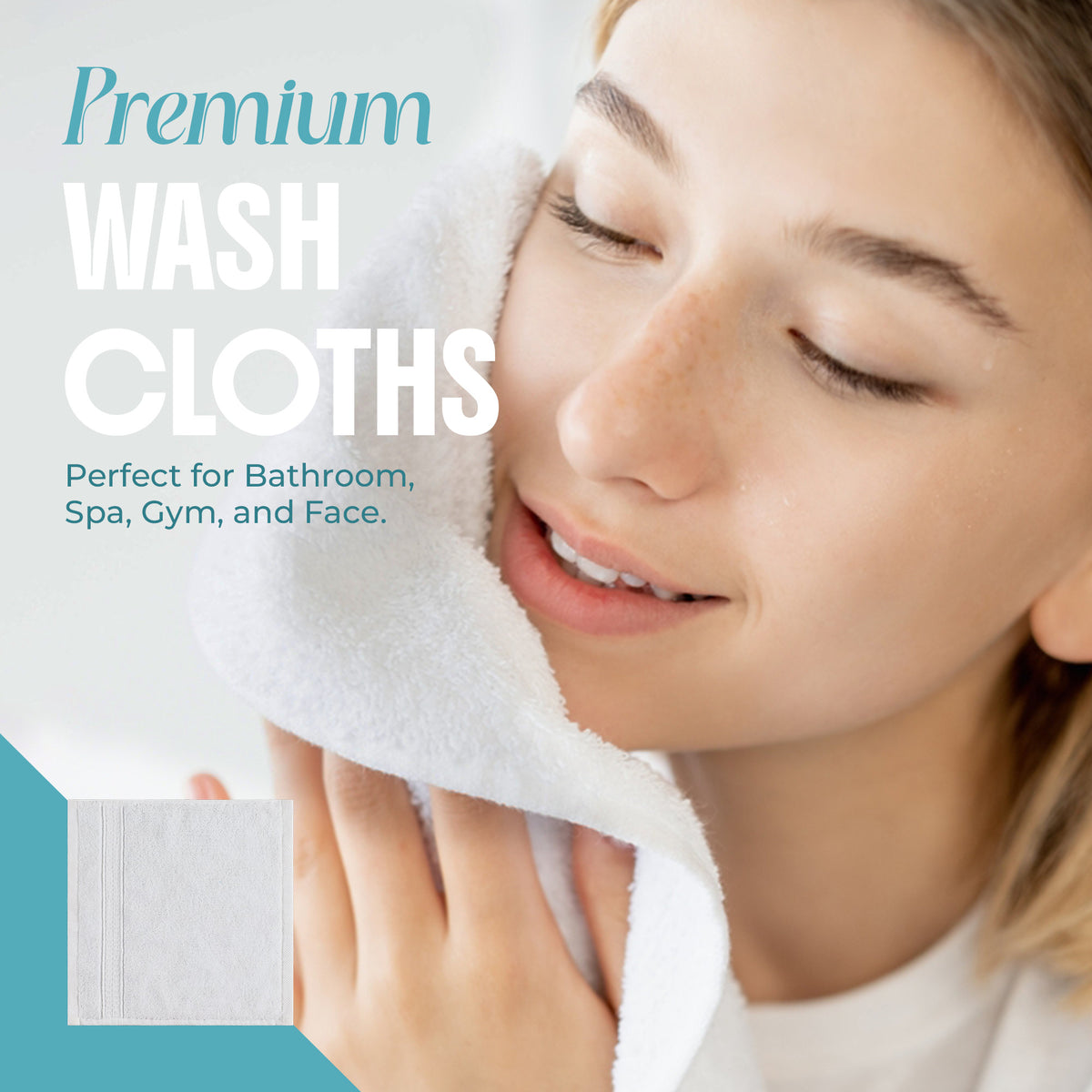 White washcloth