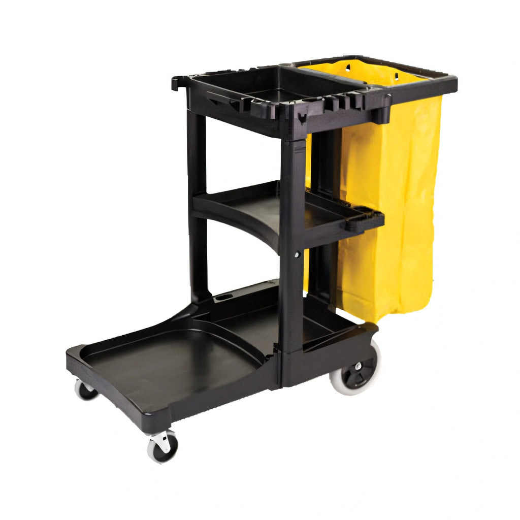 Rubbermaid Cleaning Cart — With Caddies & Waste Bags