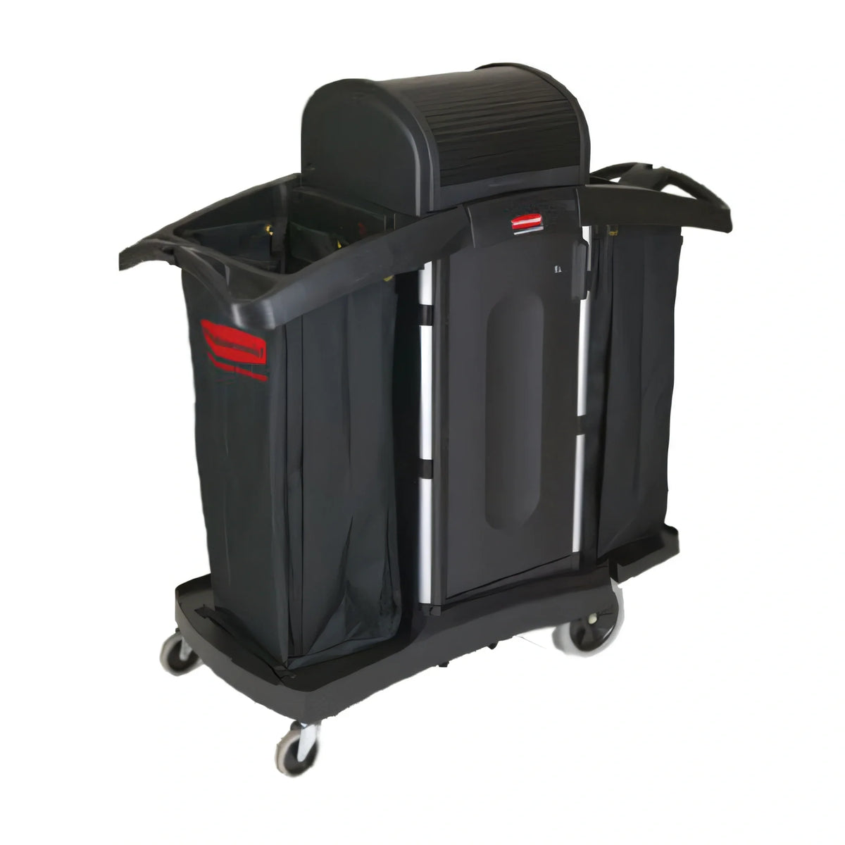 Rubbermaid Housekeeping Cart — Compact, Locking Hood & Doors