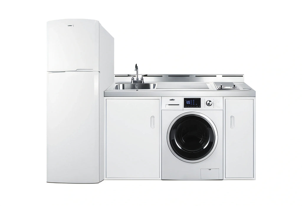Summit Kitchenette — 83″, Radiant Cooktop & Washer/Dryer