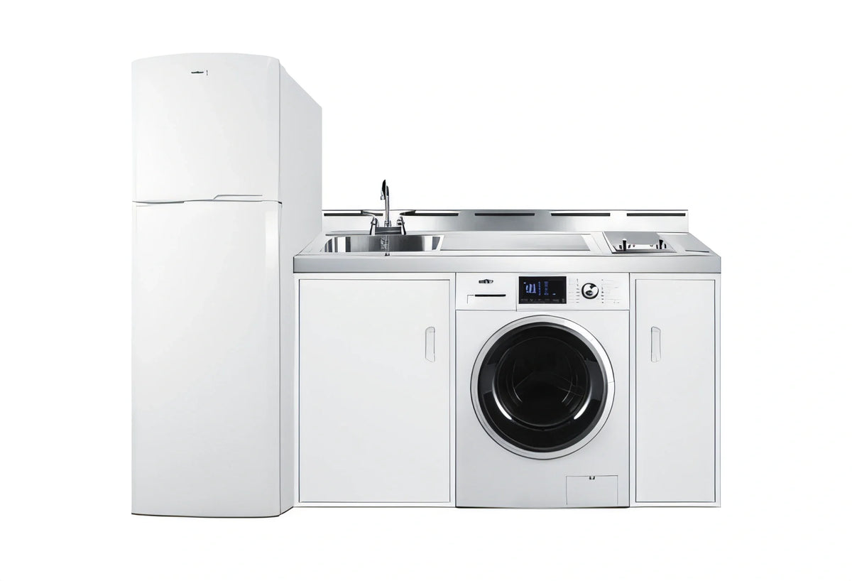 Summit Kitchenette — 83″, Radiant Cooktop & Washer/Dryer