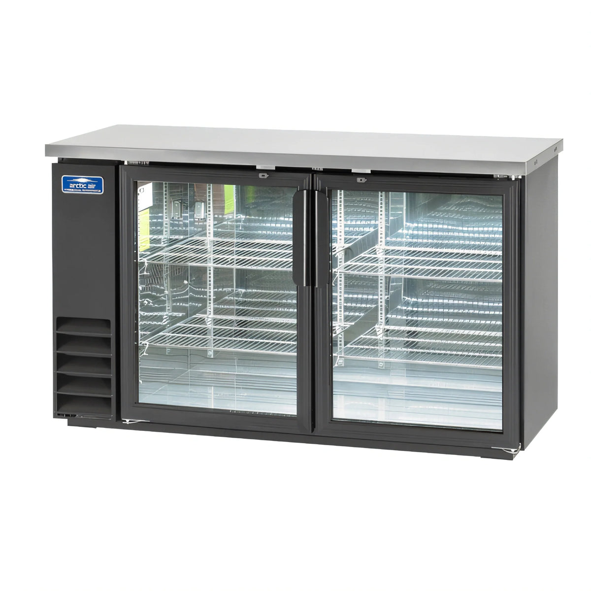 Arctic Air Back Bar Refrigerator — 61″, Glass Doors