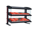 Hatco Spot On Countertop Dual-Shelf Heated Zone Merchandiser — Black