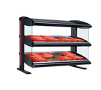 Hatco Spot On Countertop Dual-Shelf Heated Zone Merchandiser — Black