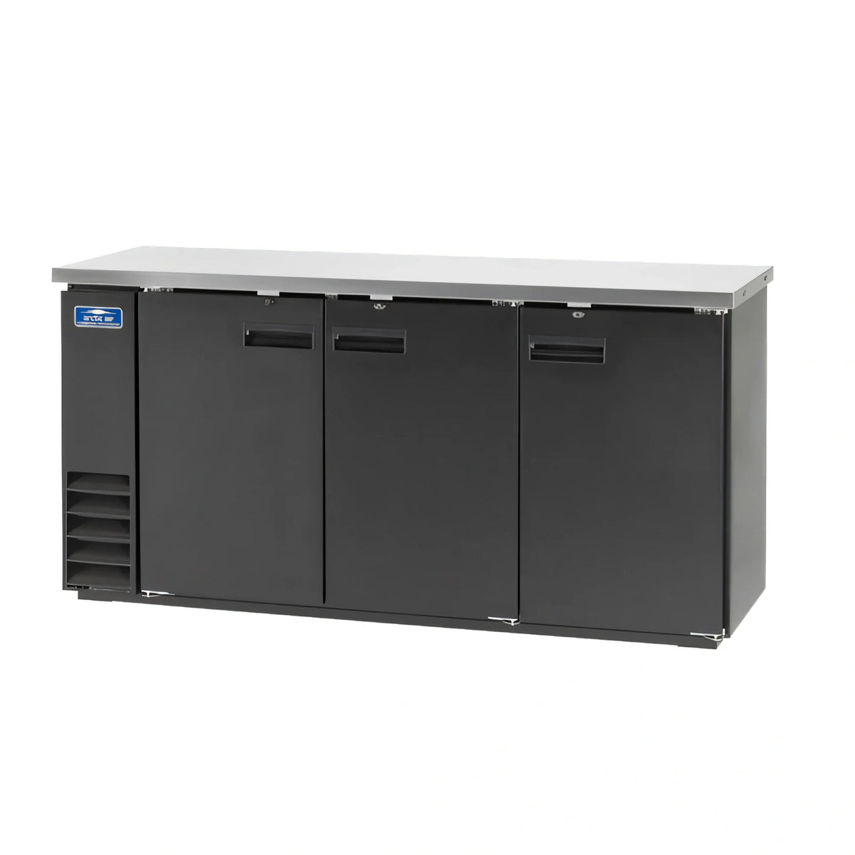 Arctic Air Back Bar Refrigerator — 73″, 3 Solid Doors