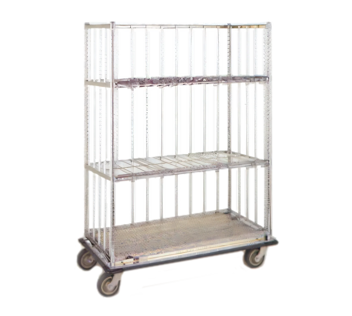 Metro Rolling Linen Cart — Chrome, 60″ × 24″