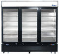 Atosa Glass-Door Display Freezer — 3 Sections, 68 Cu. Ft.