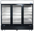 Atosa Glass-Door Display Freezer — 3 Sections, 68 Cu. Ft.