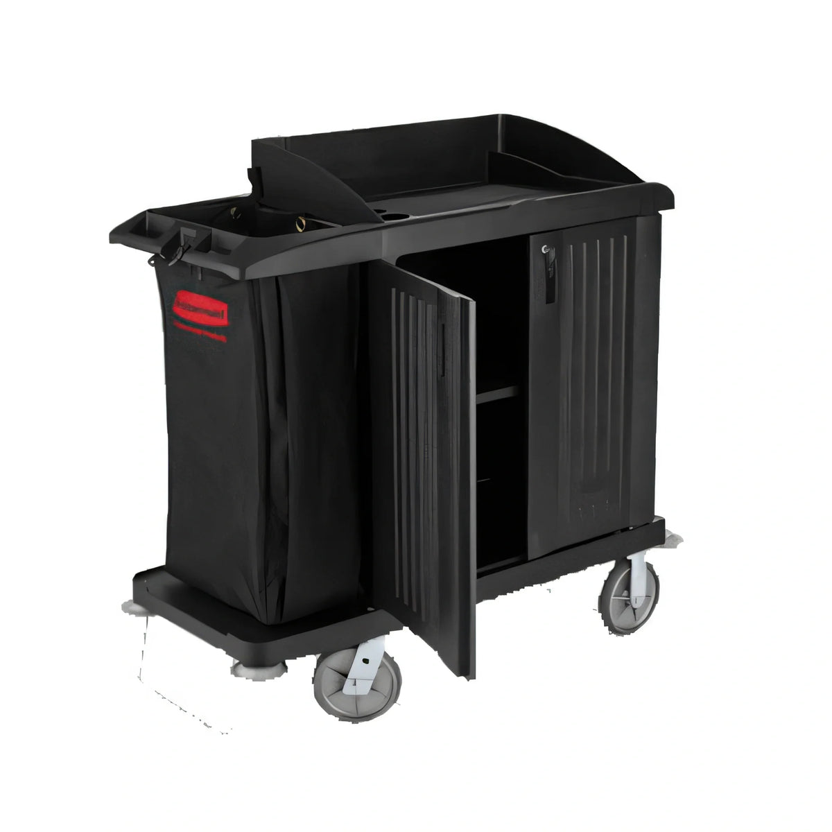 Rubbermaid Xtra Housekeeping Cart — Compact, With Doors