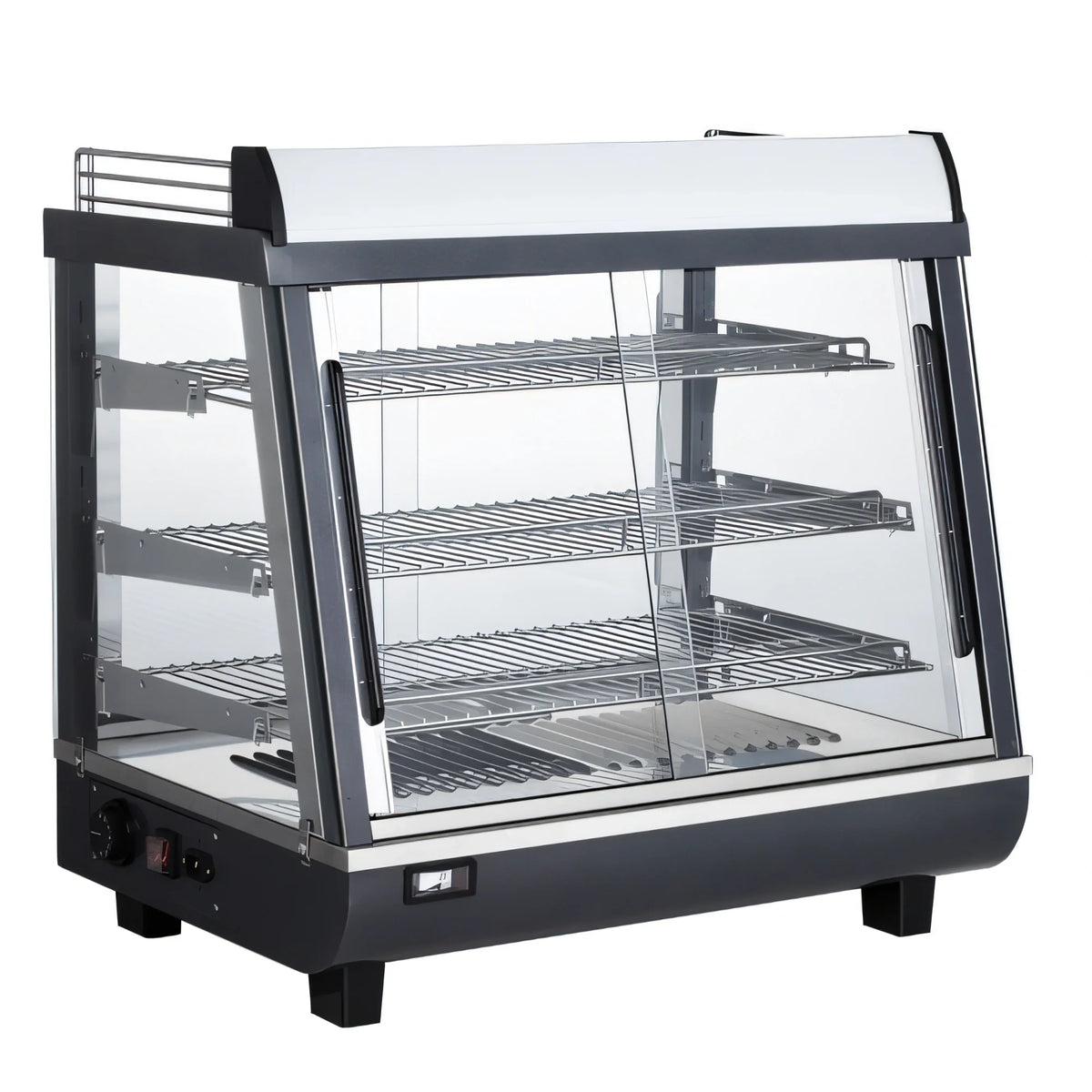 DoughXpress Heated Food Display — 27″, 3 Shelves