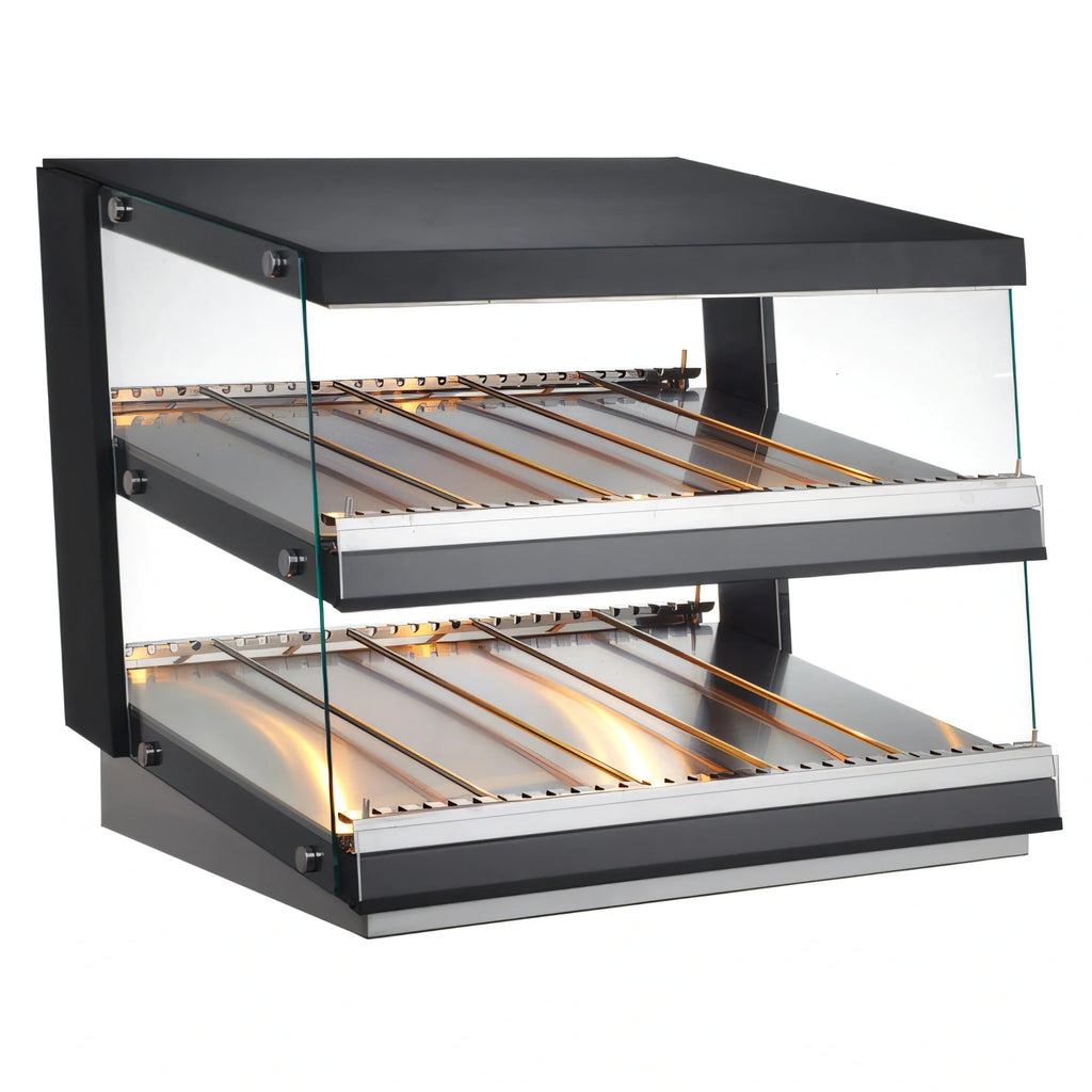 DoughXpress Heated Food Display — 31.5″, 2 Shelves