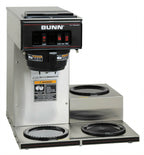 BUNN Pourover Coffee Maker — 3 Warmers, 120V