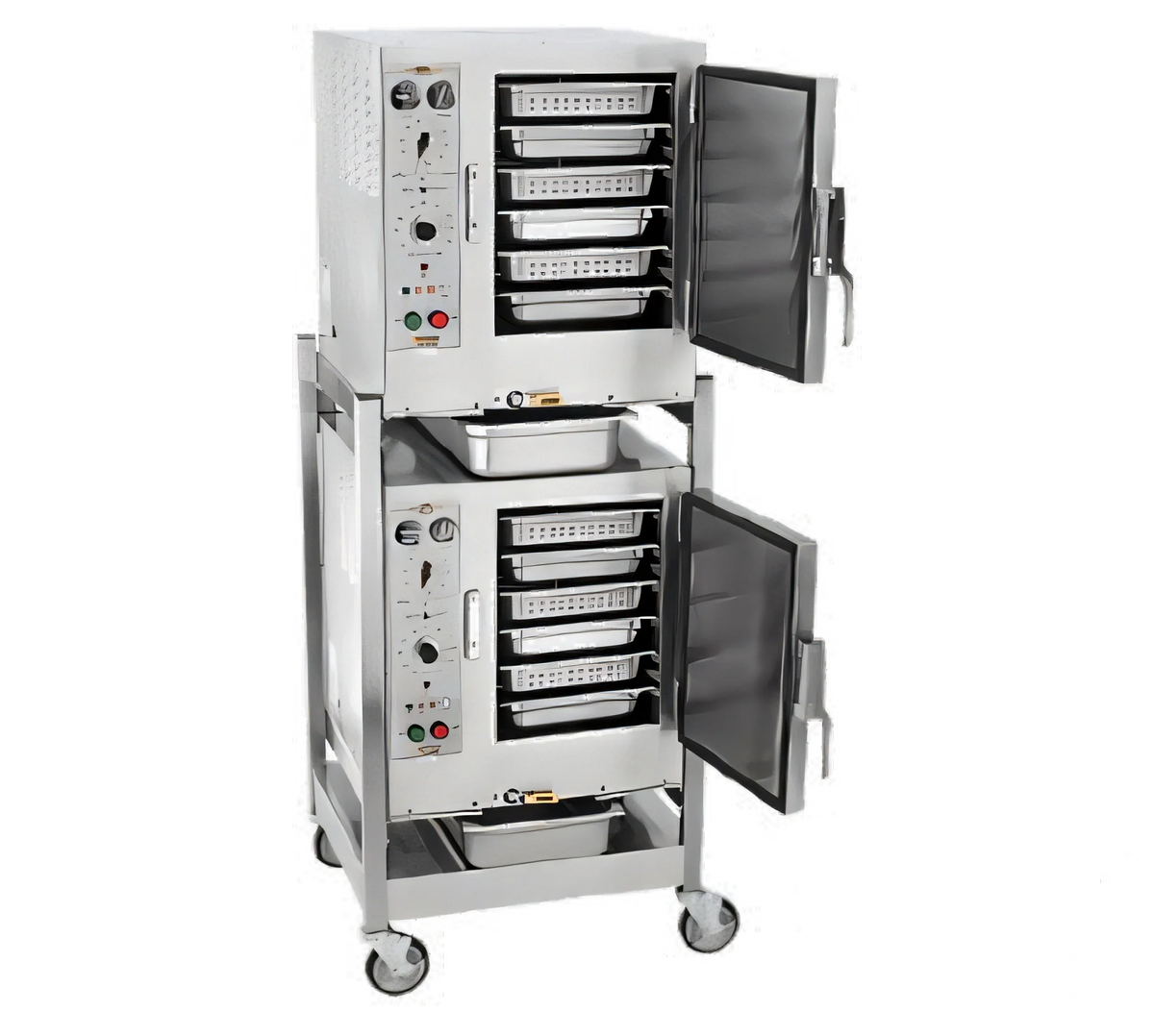 AccuTemp Electric Steamer — Double Compartment, 12 Pans