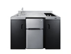 Summit ADA Kitchenette — 54″, 2-Burner Cooktop, Left Sink