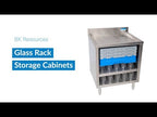BK Resources Back Bar Refrigerator — 72″, 3 Glass Doors